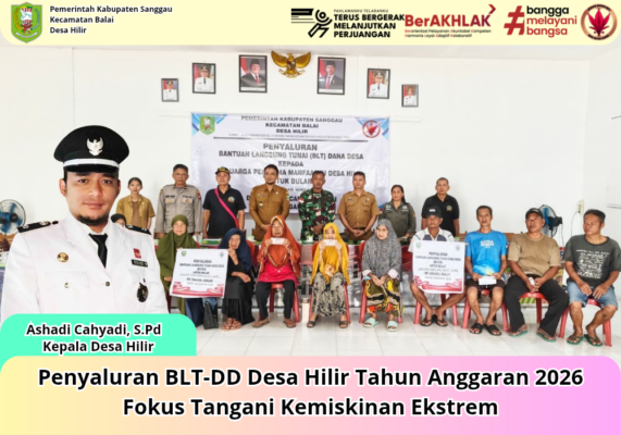 Penyaluran BLT-DD Desa Hilir Tahun Anggaran 2026 Fokus Tangani Kemiskinan Ekstrem